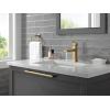 imageDelta Faucet Velum Single Hole Bathroom Faucet Black Bathroom Sink Faucet Single Handle Bathroom Faucet Bath Faucet PopUp Drain Assembly Matte Black 537BLMPUDSTChampagne Bronze