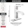 imageDelta Faucet Velum Single Hole Bathroom Faucet Black Bathroom Sink Faucet Single Handle Bathroom Faucet Bath Faucet PopUp Drain Assembly Matte Black 537BLMPUDSTChrome