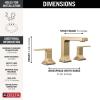 imageDelta Faucet Velum Widespread Bathroom Faucet 3 Hole Gold Bathroom Sink Faucet 2 Handle Bathroom Faucet Bath Faucet PopUp Drain Assembly Champagne Bronze 3537LFCZMPUChampagne Bronze
