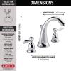 imageDelta Faucet Windemere Widespread Bathroom Faucet Oil Rubbed Bronze Bathroom Sink Faucet 3 Hole Bathroom Faucet Metal Drain Assembly Oil Rubbed Bronze B3596LFOBChrome