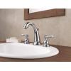imageDelta Faucet Windemere Widespread Bathroom Faucet Oil Rubbed Bronze Bathroom Sink Faucet 3 Hole Bathroom Faucet Metal Drain Assembly Oil Rubbed Bronze B3596LFOBChrome