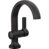 imageDelta Faucet Albion Single Hole Bathroom Faucet BlackGold Single Handle Bathroom Faucet Bathroom Sink Faucet Metal Push PopUp Drain Assembly Matte BlackChampagne Bronze 15855LFGZMatte Black