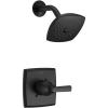 imageDelta Faucet Ashlyn 14 Series SingleFunction Shower Faucet Set Full Body Spray Shower Head Black Delta Shower Trim Kit Matte Black T14264BL Valve Not Included