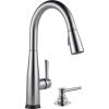 imageDelta Faucet Essa Kitchen Faucet with Pull Down Sprayer Kitchen Sink Faucet Brushed Nickel Magnetic Docking Spray Head Delta Kitchen Faucet Pull Down Arctic Stainless 9113ARDSTArctic Stainless