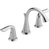 imageDelta Faucet Lahara Widespread Bathroom Faucet 3 Hole Gold Bathroom Faucet Diamond Seal Technology Metal Drain Assembly Champagne Bronze 3538CZMPUDST 500 x 1600 x 500 inchesChrome