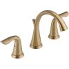 imageDelta Faucet Lahara Widespread Bathroom Faucet 3 Hole Gold Bathroom Faucet Diamond Seal Technology Metal Drain Assembly Champagne Bronze 3538CZMPUDST 500 x 1600 x 500 inchesChampagne Bronze