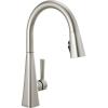 imageDelta Faucet Lenta Brushed Nickel Kitchen Faucet Kitchen Faucets with Pull Down Sprayer Kitchen Sink Faucet Faucet for Kitchen Sink Magnetic Docking Spray Head SpotShield Stainless 19802ZSPDSTSpotshield Stainless