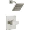 imageDelta Faucet Modern Raincan Square SingleFunction Shower Valve Trim Kit Black Shower Faucet Set Rainfall Shower Head Black Delta Shower Trim Kit Matte Black T14268BLPP Valve Not IncludedStainless