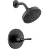 imageDelta Faucet Saylor 14 Series Black Shower Valve Trim Kit Delta Shower System Shower Faucet Set Black Shower Fixture Shower Head and Handle Set Matte Black T14235BL Valve Not IncludedMatte Black
