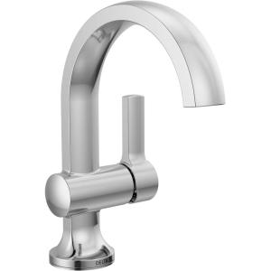 imageDelta Faucet Albion Single Hole Bathroom Faucet BlackGold Single Handle Bathroom Faucet Bathroom Sink Faucet Metal Push PopUp Drain Assembly Matte BlackChampagne Bronze 15855LFGZChrome
