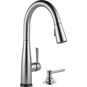 imageDelta Faucet Essa Kitchen Faucet with Pull Down Sprayer Kitchen Sink Faucet Brushed Nickel Magnetic Docking Spray Head Delta Kitchen Faucet Pull Down Arctic Stainless 9113ARDSTArctic Stainless