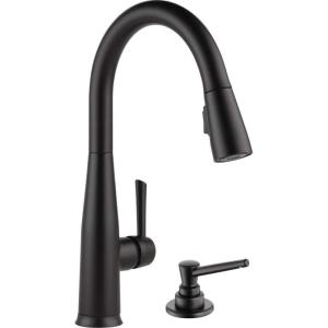 imageDelta Faucet Essa Kitchen Faucet with Pull Down Sprayer Kitchen Sink Faucet Brushed Nickel Magnetic Docking Spray Head Delta Kitchen Faucet Pull Down Arctic Stainless 9113ARDSTMatte Black