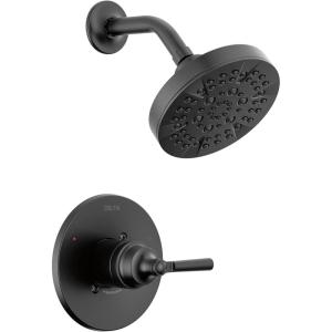 imageDelta Faucet Saylor 14 Series Black Shower Valve Trim Kit Delta Shower System Shower Faucet Set Black Shower Fixture Shower Head and Handle Set Matte Black T14235BL Valve Not IncludedMatte Black