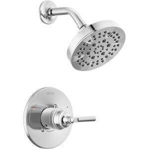 imageDelta Faucet Saylor 14 Series Black Shower Valve Trim Kit Delta Shower System Shower Faucet Set Black Shower Fixture Shower Head and Handle Set Matte Black T14235BL Valve Not IncludedChrome