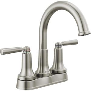 imageDelta Faucet Saylor Gold Bathroom Faucet Bathroom Sink Faucet Centerset Bathroom Faucet for Bathroom Sink Diamond Seal Technology Metal Drain Assembly Champagne Bronze 2535CZMPUDSTStainless