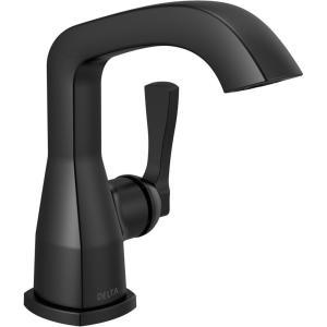 imageDelta Faucet Stryke Single Hole Bathroom Faucet Gold Single Handle Bathroom Faucet Bathroom Sink Faucet Delta Gold Bathroom Faucet Lumicoat Champagne Bronze 576CZPRLPUDSTMatte Black