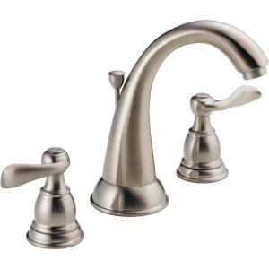 imageDelta Faucet Windemere Widespread Bathroom Faucet Oil Rubbed Bronze Bathroom Sink Faucet 3 Hole Bathroom Faucet Metal Drain Assembly Oil Rubbed Bronze B3596LFOBStainless