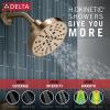 imageDELTA 142749BL Nicoli Tub Shower Matte BlackChampagne Bronze