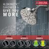 imageDELTA 142749BL Nicoli Tub Shower Matte BlackStainless