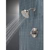 imageDELTA 142749BL Nicoli Tub Shower Matte BlackStainless