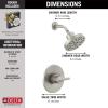 imageDELTA 142749BL Nicoli Tub Shower Matte BlackStainless
