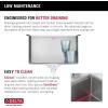 imageDELTA FAUCET 95A93225SSS Lorelai Workstation Kitchen Sink Dropin Top Mount Stainless Steel Single Bowl with WorkFlow Ledge and Chefs Kit of 5 Accessories17in