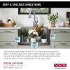 imageDELTA FAUCET 95A93225SSS Lorelai Workstation Kitchen Sink Dropin Top Mount Stainless Steel Single Bowl with WorkFlow Ledge and Chefs Kit of 5 Accessories24in
