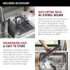 imageDELTA FAUCET 95A93225SSS Lorelai Workstation Kitchen Sink Dropin Top Mount Stainless Steel Single Bowl with WorkFlow Ledge and Chefs Kit of 5 Accessories33in