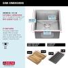 imageDELTA FAUCET 95A93225SSS Lorelai Workstation Kitchen Sink Dropin Top Mount Stainless Steel Single Bowl with WorkFlow Ledge and Chefs Kit of 5 Accessories17in