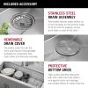 imageDELTA FAUCET 95A93225SSS Lorelai Workstation Kitchen Sink Dropin Top Mount Stainless Steel Single Bowl with WorkFlow Ledge and Chefs Kit of 5 Accessories45in