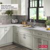 imageDELTA FAUCET 95A93225SSS Lorelai Workstation Kitchen Sink Dropin Top Mount Stainless Steel Single Bowl with WorkFlow Ledge and Chefs Kit of 5 Accessories33in