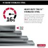 imageDELTA FAUCET 95A93225SSS Lorelai Workstation Kitchen Sink Dropin Top Mount Stainless Steel Single Bowl with WorkFlow Ledge and Chefs Kit of 5 Accessories23in