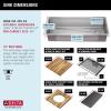 imageDELTA FAUCET 95A93225SSS Lorelai Workstation Kitchen Sink Dropin Top Mount Stainless Steel Single Bowl with WorkFlow Ledge and Chefs Kit of 5 Accessories45in