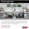 imageDELTA FAUCET 95A93225SSS Lorelai Workstation Kitchen Sink Dropin Top Mount Stainless Steel Single Bowl with WorkFlow Ledge and Chefs Kit of 5 Accessories33in