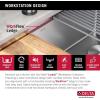 imageDELTA FAUCET 95A93225SSS Lorelai Workstation Kitchen Sink Dropin Top Mount Stainless Steel Single Bowl with WorkFlow Ledge and Chefs Kit of 5 Accessories32in