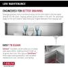 imageDELTA FAUCET 95A93225SSS Lorelai Workstation Kitchen Sink Dropin Top Mount Stainless Steel Single Bowl with WorkFlow Ledge and Chefs Kit of 5 Accessories45in