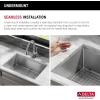 imageDELTA FAUCET 95A93225SSS Lorelai Workstation Kitchen Sink Dropin Top Mount Stainless Steel Single Bowl with WorkFlow Ledge and Chefs Kit of 5 Accessories27in