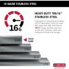 imageDELTA FAUCET 95A93225SSS Lorelai Workstation Kitchen Sink Dropin Top Mount Stainless Steel Single Bowl with WorkFlow Ledge and Chefs Kit of 5 Accessories33in