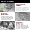 imageDELTA FAUCET 95A93225SSS Lorelai Workstation Kitchen Sink Dropin Top Mount Stainless Steel Single Bowl with WorkFlow Ledge and Chefs Kit of 5 Accessories30in