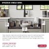 imageDELTA FAUCET DELTA Rivet 32Inch Workstation Kitchen Sink Undermount 16 Gauge Stainless Steel Single Bowl with WorkFlow Ledge and Chefs Kit of 6 Accessories 95B93132SSS
