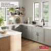 imageDELTA FAUCET DELTA Rivet 32Inch Workstation Kitchen Sink Undermount 16 Gauge Stainless Steel Single Bowl with WorkFlow Ledge and Chefs Kit of 6 Accessories 95B93132SSS
