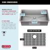 imageDELTA FAUCET Delta Lenta 32inch Undermount 16 Gauge Stainless Steel Single Bowl Kitchen Sink with Accessories 95303432SSS Satin