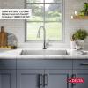 imageDELTA FAUCET Delta Lenta 32inch Undermount 16 Gauge Stainless Steel Single Bowl Kitchen Sink with Accessories 95303432SSS Satin