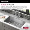 imageDELTA FAUCET Delta Lenta 32inch Undermount 16 Gauge Stainless Steel Single Bowl Kitchen Sink with Accessories 95303432SSS Satin