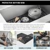 imageDELTA FAUCET Delta Lenta 32inch Undermount 16 Gauge Stainless Steel Single Bowl Kitchen Sink with Accessories 95303432SSS Satin