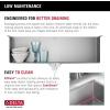 imageDELTA FAUCET Delta Lenta 32inch Undermount 16 Gauge Stainless Steel Single Bowl Kitchen Sink with Accessories 95303432SSS Satin