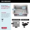 imageDELTA FAUCET Delta Marca 25 Inch DropIn Undermount Stainless Steel Single Bowl Kitchen Sink with Accessories
