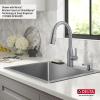imageDELTA FAUCET Delta Marca 25 Inch DropIn Undermount Stainless Steel Single Bowl Kitchen Sink with Accessories