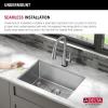 imageDELTA FAUCET Delta Marca 30 inch DropIn Undermount Stainless Steel Single Bowl Kitchen Sink with Accessories23 inch