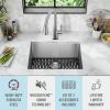 imageDELTA FAUCET Delta Marca 30 inch DropIn Undermount Stainless Steel Single Bowl Kitchen Sink with Accessories23 inch